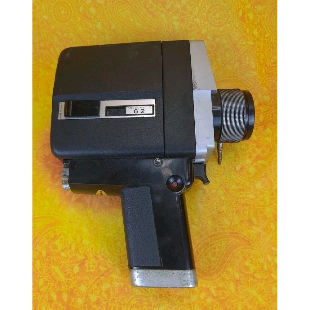Vintage Anscomatic 62 Super 8 Movie Camera‎ With Case Not Working